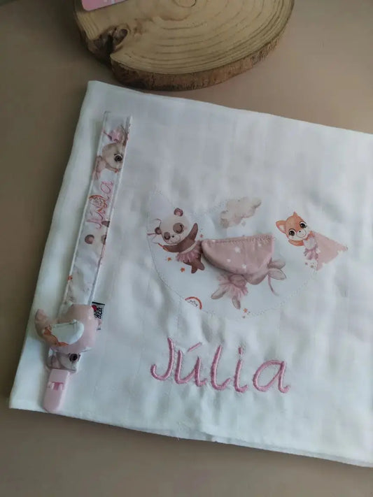 Fralda Personalizada Passarinho - Meu Pé de Maçã