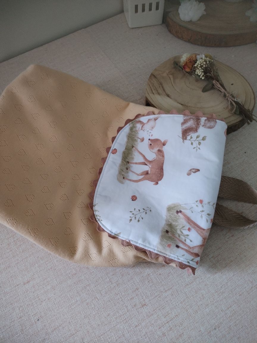 Mochila Infantil Bege com Ursinhos – Personalizada com Nome - Meu Pé de Maçã