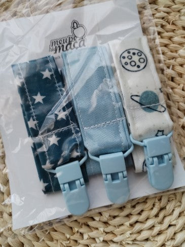 Pack 3 Fitas Prende Chupeta Plastificadas - Meu Pé de Maçã