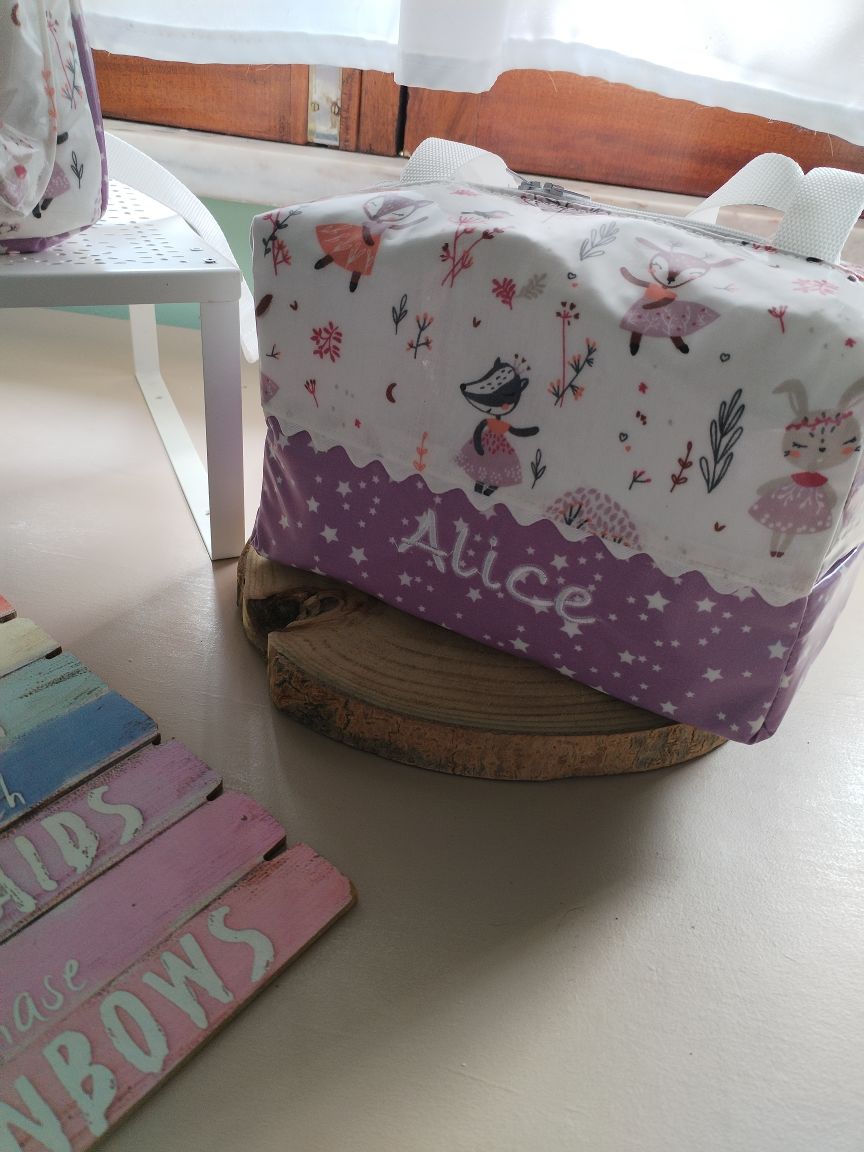 🍎 Lancheira plastificada personalizável - Meu Pé de Maçã