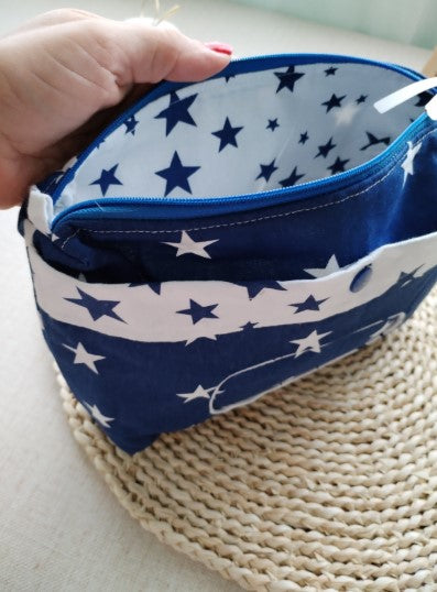 Bolsa Organizadora Estrelas Azuis - Meu Pé de Maçã