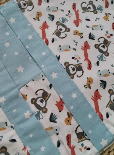 Bolsa 3 em 1 - Macaquinhos e raposas - Meu Pé de Maçã
