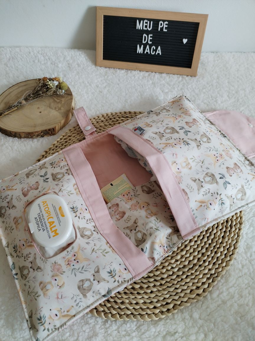 Bolsa Muda Fraldas 3 em 1 - Animais Amorosos