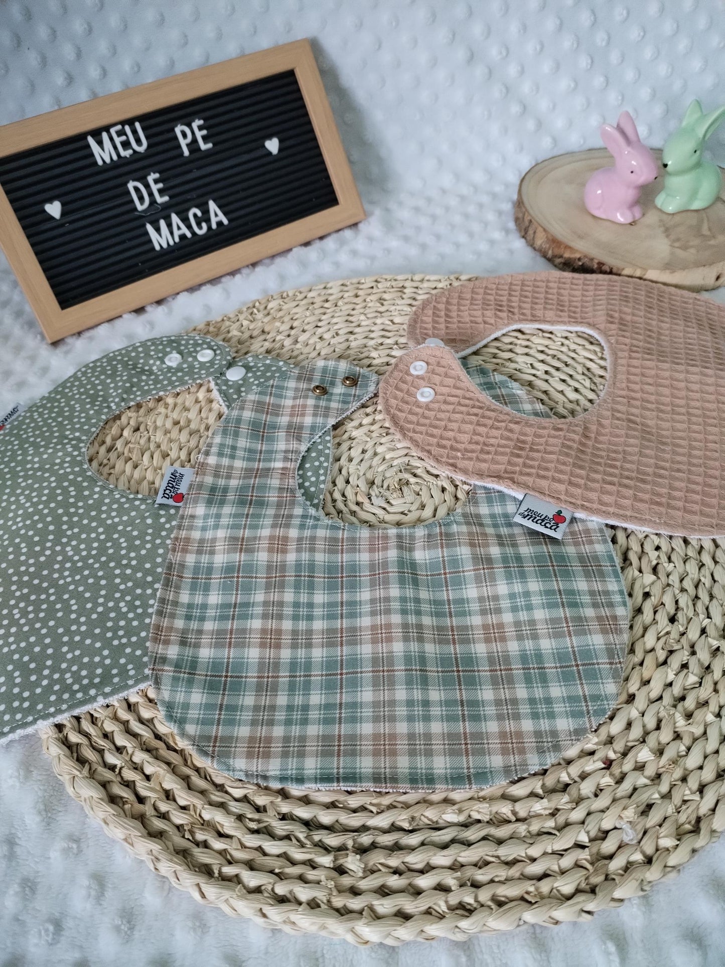 Conjunto Babetes e Fita da Chucha - Meu Pé de Maçã