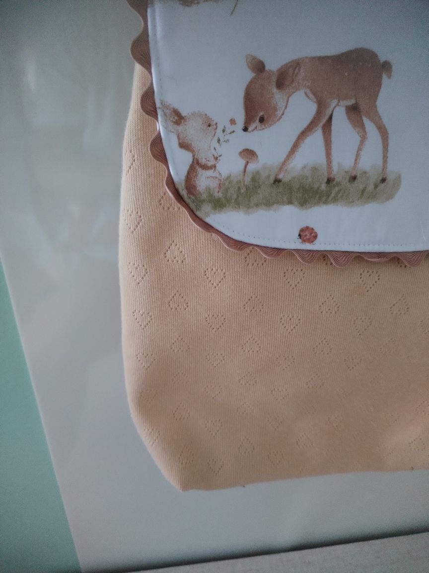 Mochila Infantil Bege com Ursinhos – Personalizada com Nome - Meu Pé de Maçã