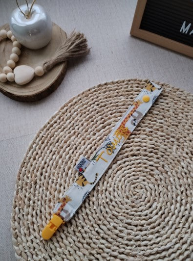 Conjunto Saco para a Roupa e fita da chupeta - Meu Pé de Maçã