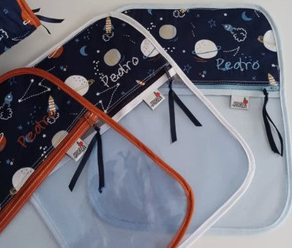 Conjunto 3 Saquinhos Transparentes - Personalize ao seu gosto - Meu Pé de Maçã