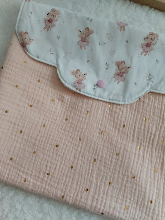 Bolsa Envelope - Primeira Roupinha - Ratinhas Bailarinas - Meu Pé de Maçã