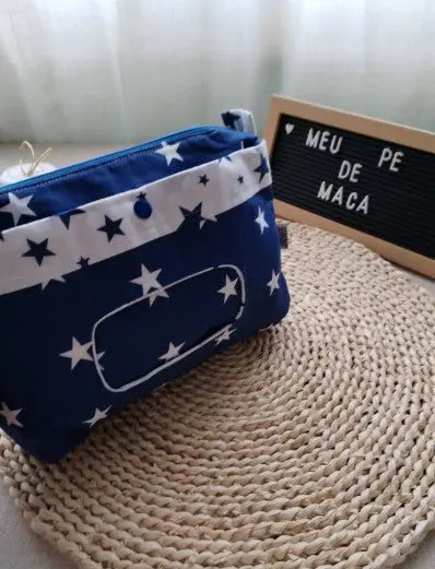 Bolsa Organizadora Estrelas Azuis - Meu Pé de Maçã