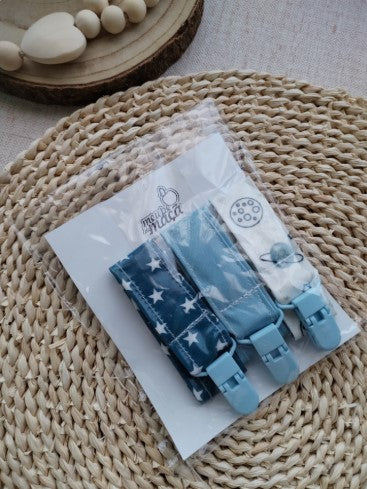 Pack 3 Fitas Prende Chupeta Plastificadas - Meu Pé de Maçã