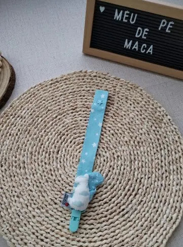 Fita Prende-chupeta com aplicação - Esquilinho - Meu Pé de Maçã