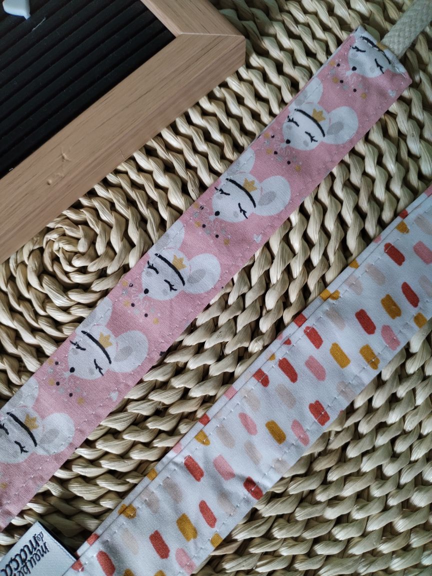 Conjunto 2 Fitas Prende Chupeta - Tracinhos e Ratinhas - Meu Pé de Maçã