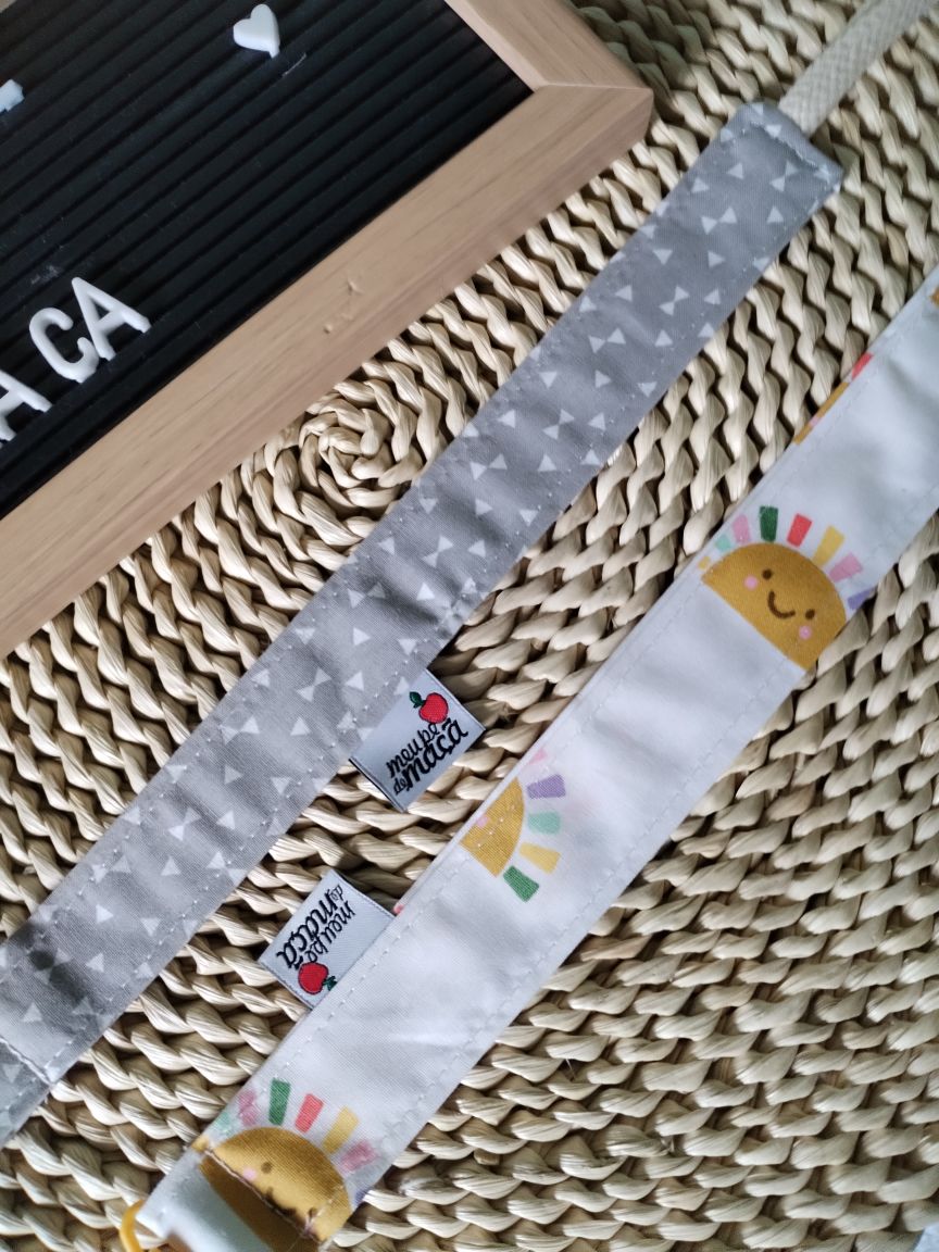 Conjunto 2 Fitas Prende Chupeta - Sol - Meu Pé de Maçã