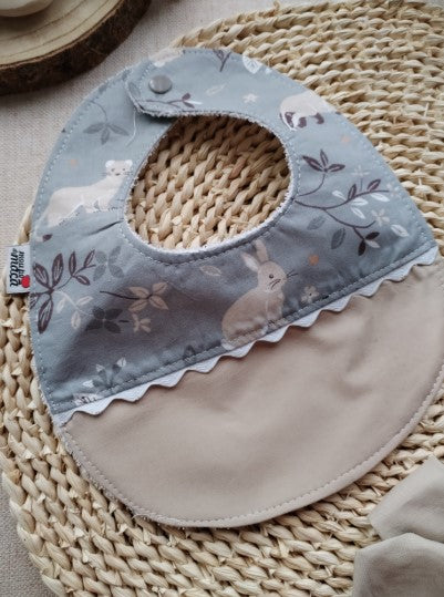 Conjunto Babete e Fita prende chupeta - Meu Pé de Maçã