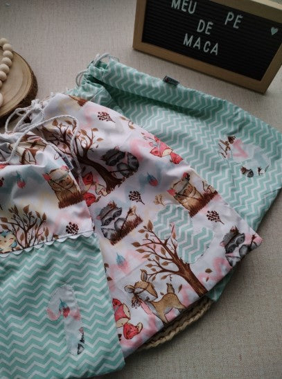 Saquinhos de tecido para a roupa do seu bebé - Escolha o Padrão - Meu Pé de Maçã