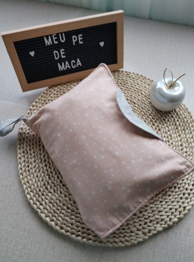 Bolsa 3 em 1 - Estrelinhas rosa e cinza - Meu Pé de Maçã