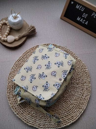 Bolsa para as fraldas e toalhitas - Pandinhas - Meu Pé de Maçã