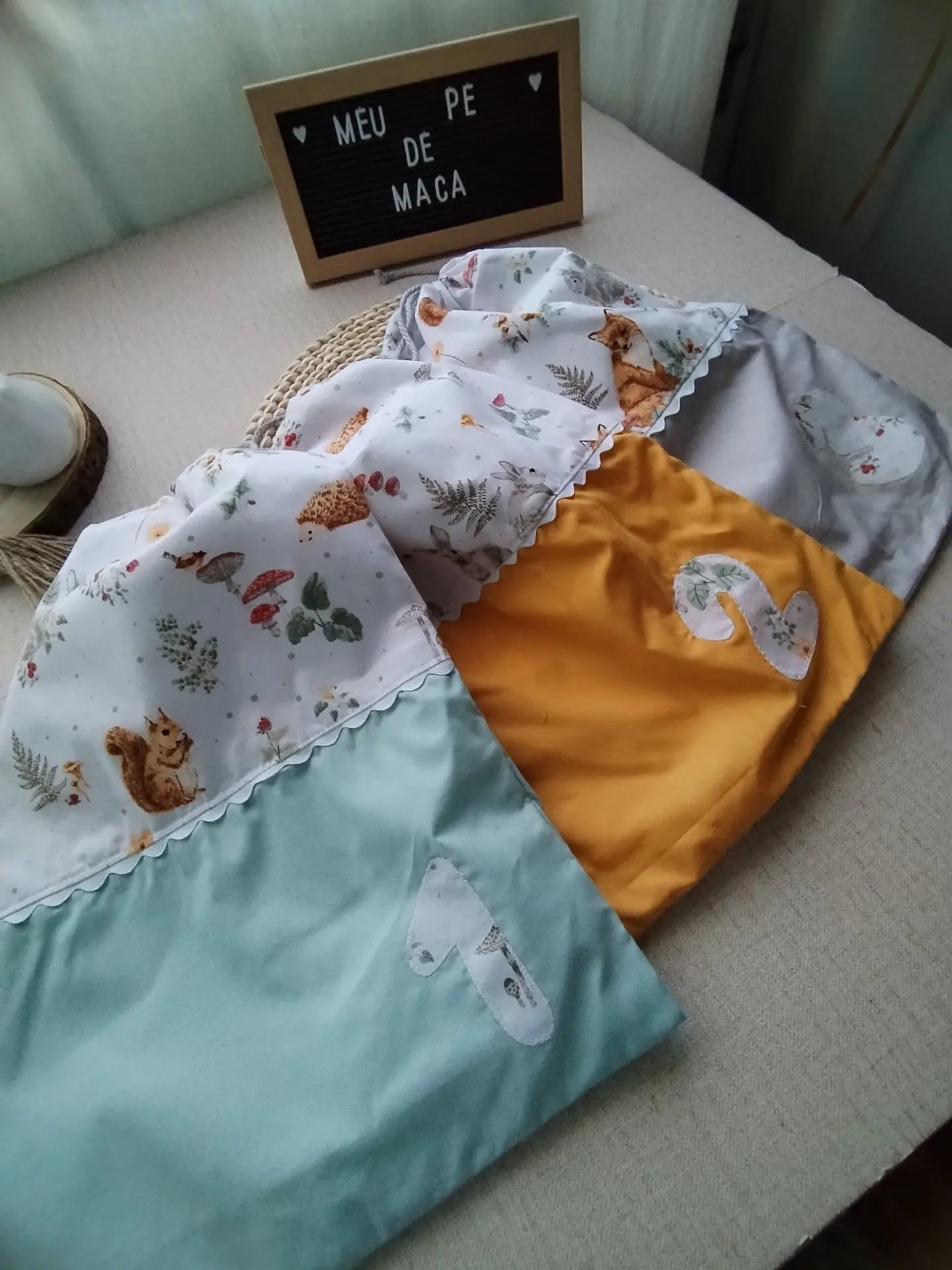 Saquinhos de tecido para a roupa do seu bebé - Escolha o Padrão - Meu Pé de Maçã