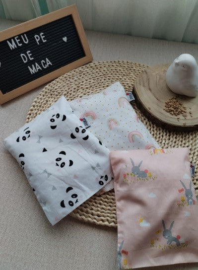 Almofadinha anti-cólicas para bebé - Almofada de Sementes - Personalizada - Meu Pé de Maçã