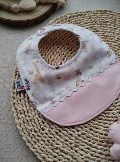 Conjunto Babete e Fita prende chupeta - Meu Pé de Maçã