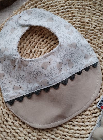 Conjunto Babete e Fita prende chupeta - Meu Pé de Maçã