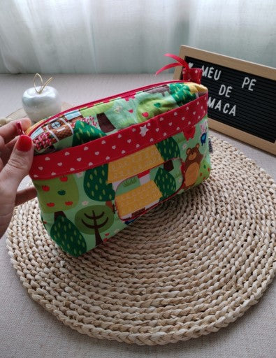 Bolsa Organizadora Capuchinho Vermelho - Meu Pé de Maçã