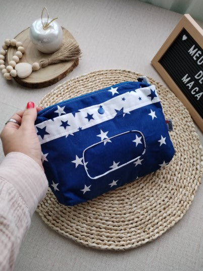 Bolsa Organizadora Estrelas Azuis - Meu Pé de Maçã 