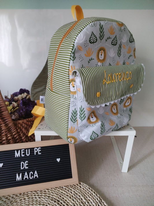 Mochila Personalizada - 100% Algodão - Meu Pé de Maçã 