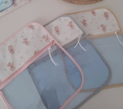 Conjunto 3 Saquinhos Transparentes - Personalize ao seu gosto - Meu Pé de Maçã 