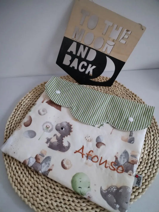 Bolsa Estilo Envelope Personalizável para a Primeira Roupa do Bebé Meu Pé de Maçã