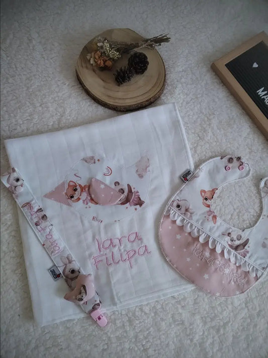 Fralda Personalizada Passarinho Meu Pé de Maçã