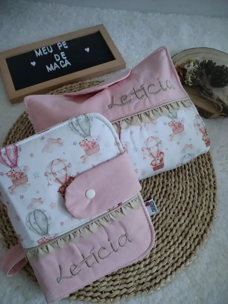 Pack Pronto a Sair - Bolsa 3 em 1 e Porta Documentos Meu Pé de Maçã