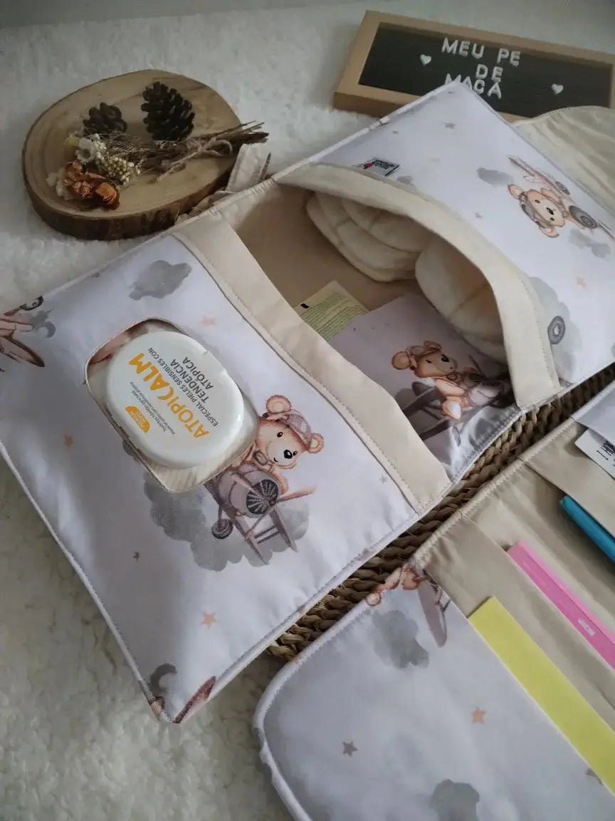 Atenção aos Detalhes - Bolsa 3 em 1 - Escolha o seu tecido preferido Meu Pé de Maçã