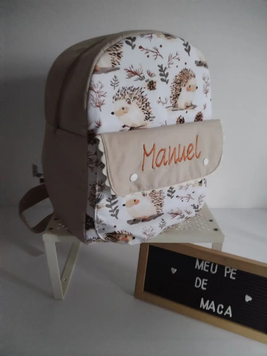 Mochila Personalizada - 100% Algodão Meu Pé de Maçã