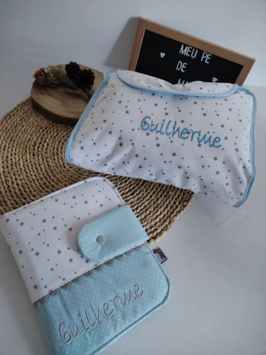 Pack Essenciais de Passeio - Bolsa tudo em um e Porta Documentos Meu Pé de Maçã