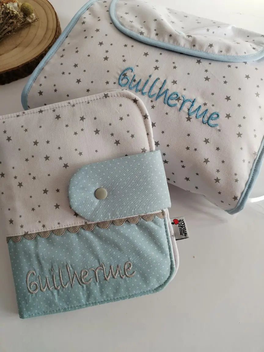 Pack Essenciais de Passeio - Bolsa tudo em um e Porta Documentos Meu Pé de Maçã