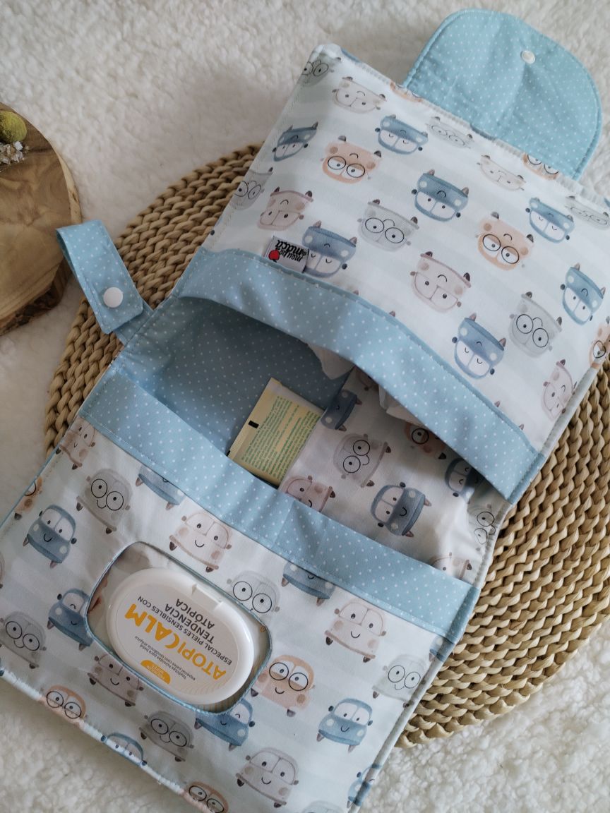 Bolsa Fraldas e Toalhitas 3 em 1 - Carrinhos