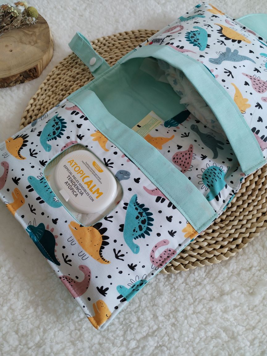 Bolsa Muda Fraldas 3 em 1 - Dinossauros