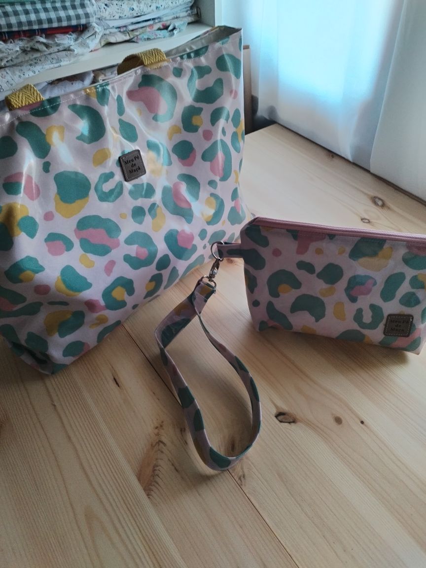 Conjunto Mala de Praia + Necessaire Colorido | Edição Limitada