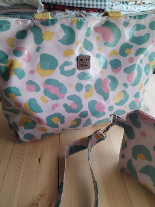 Conjunto Mala de Praia + Necessaire Colorido | Edição Limitada