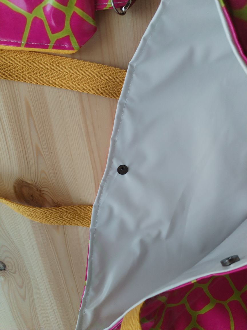 Conjunto Mala de Praia + Necessaire Rosa e Amarelo | Edição Limitada