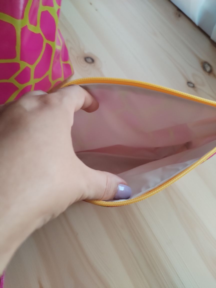 Conjunto Mala de Praia + Necessaire Rosa e Amarelo | Edição Limitada