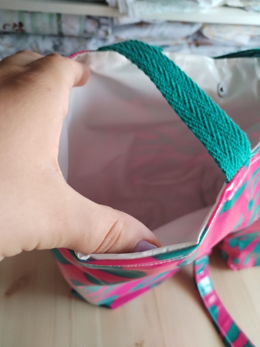 Conjunto Mala de Praia + Necessaire Rosa e Azul Petróleo| Edição Limitada
