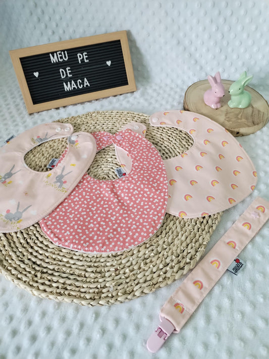 Conjunto Babetes e Fita da Chucha - Meu Pé de Maçã 