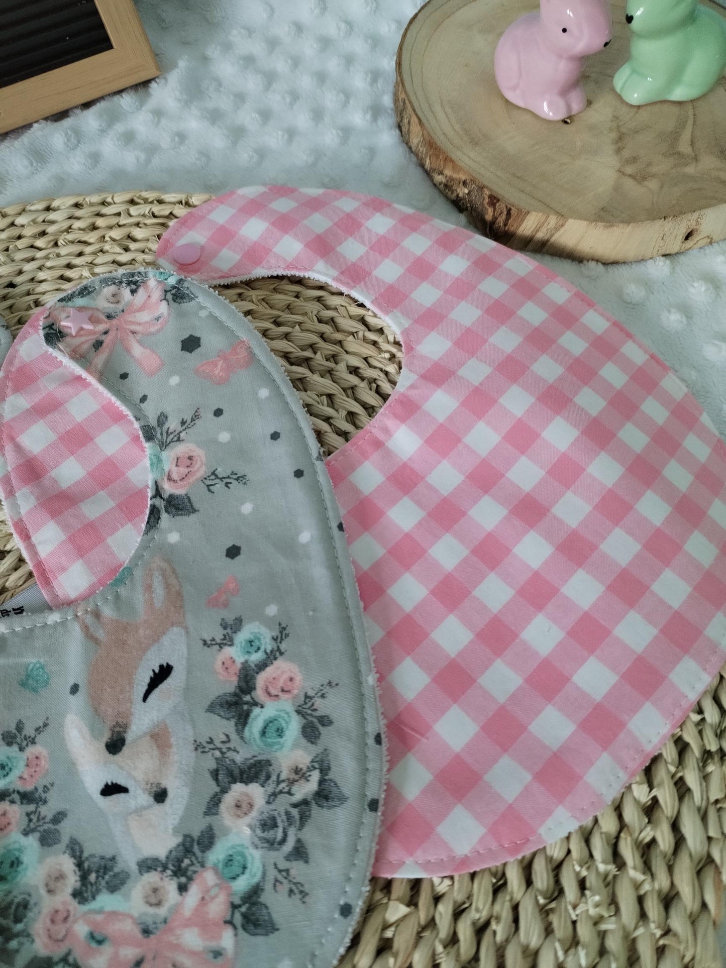 Conjunto babetes e fita prende chucha - Meu Pé de Maçã 