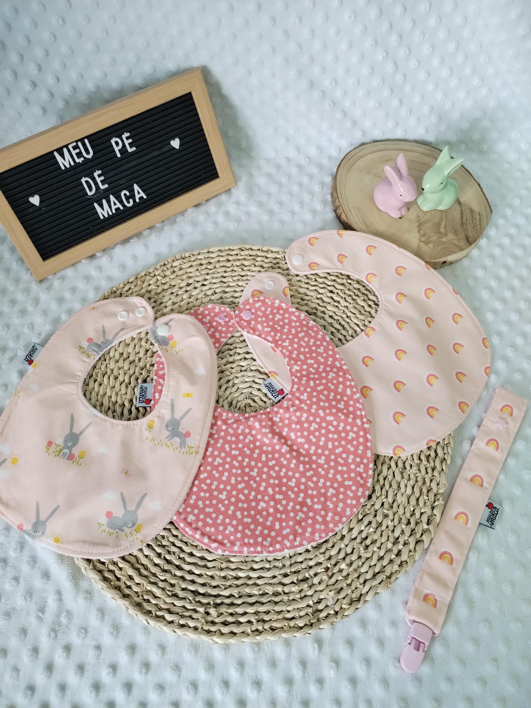 Conjunto Babetes e Fita da Chucha - Meu Pé de Maçã 