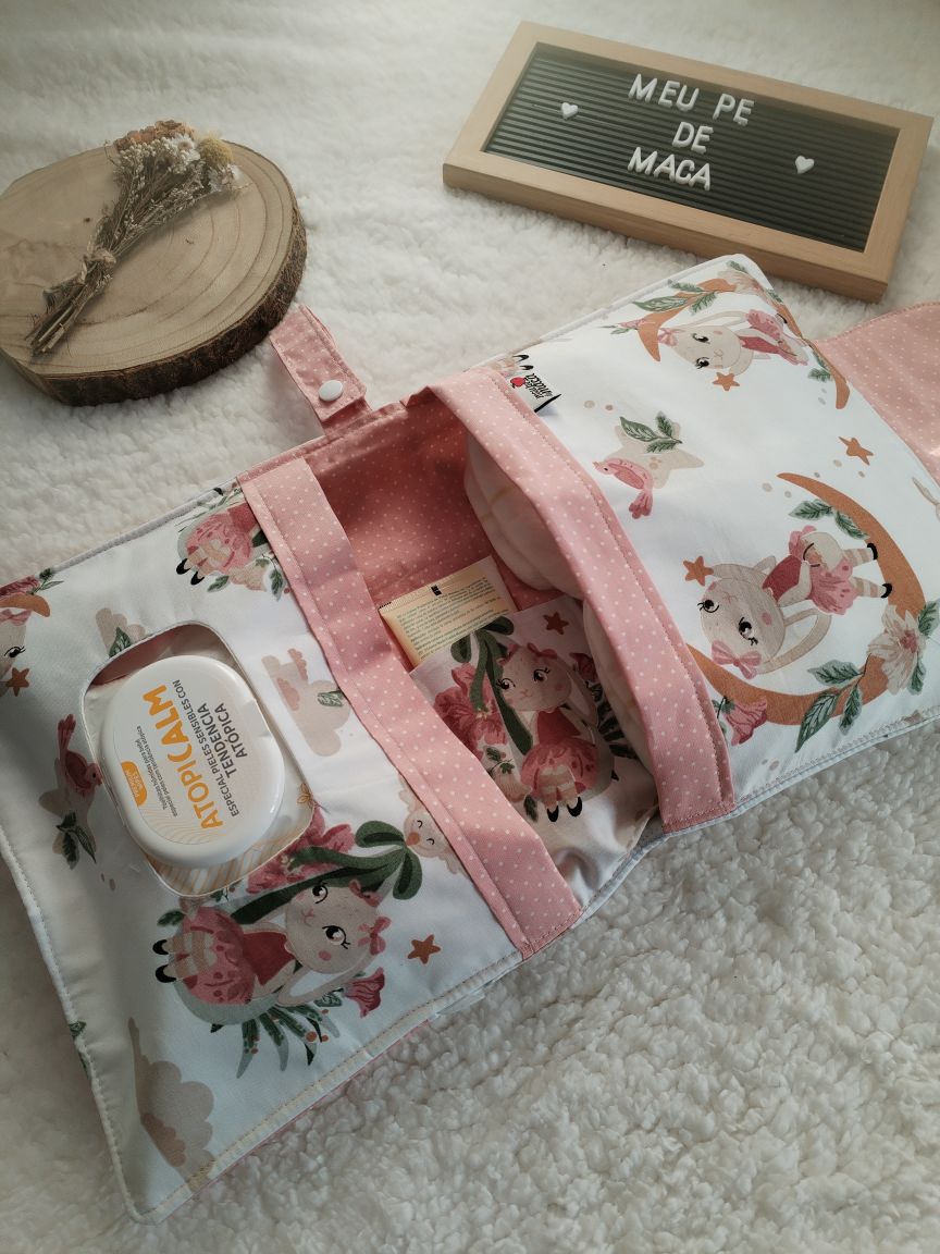 Bolsa 3 em 1 - Coelhinhas na Lua - Meu Pé de Maçã 