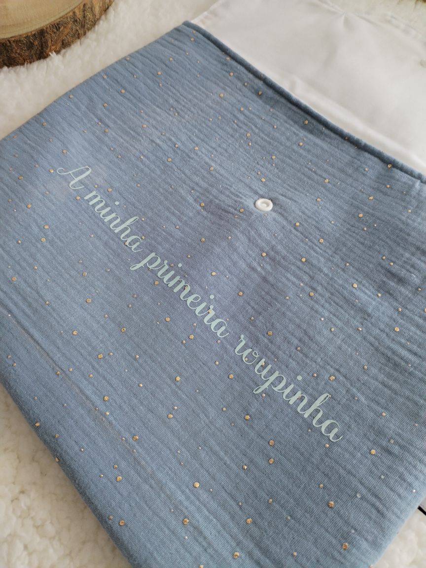 Bolsa Envelope - A minha primeira roupinha - Meu Pé de Maçã 