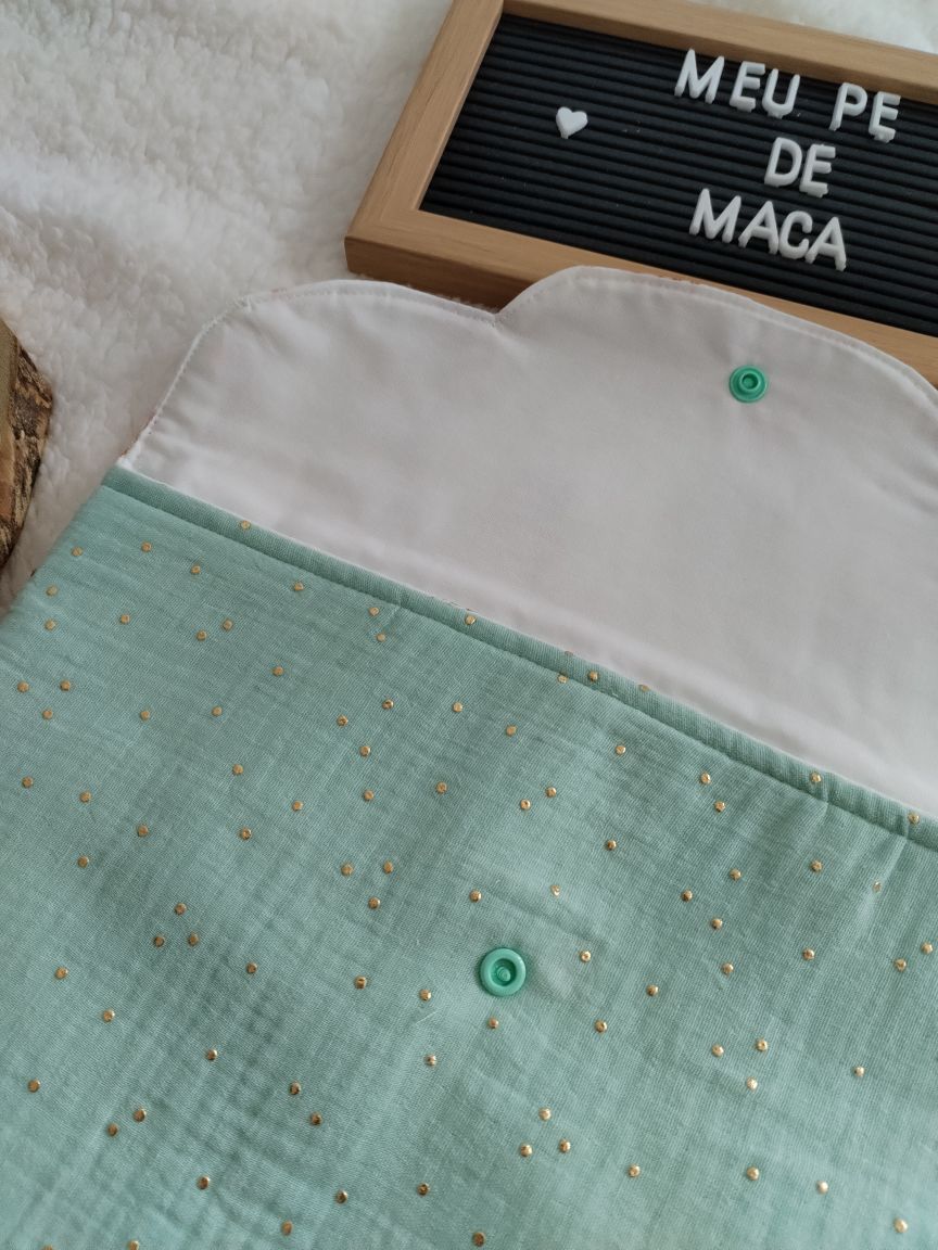 Bolsa Envelope - Primeira Roupinha - Animais com Balões - Meu Pé de Maçã 