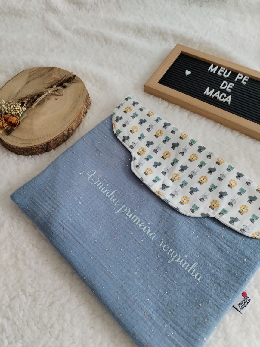 Bolsa Envelope - A minha primeira roupinha - Meu Pé de Maçã 